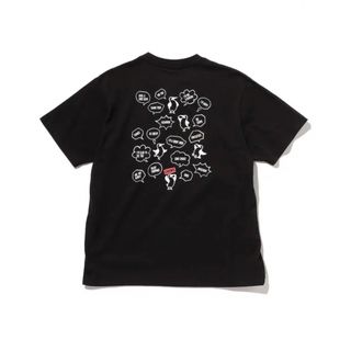 チャムス(CHUMS)のチャムス　ランダムブービーバード バックプリントTシャツ(ブラック)サイズL(Tシャツ/カットソー(半袖/袖なし))