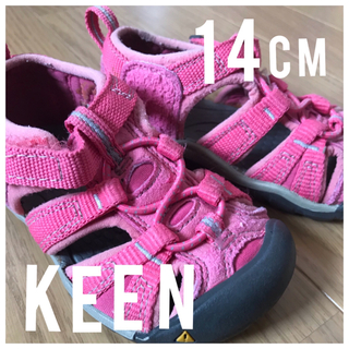 キーン(KEEN)のキーンKEEN ピンク　サンダル　14cm (サンダル)