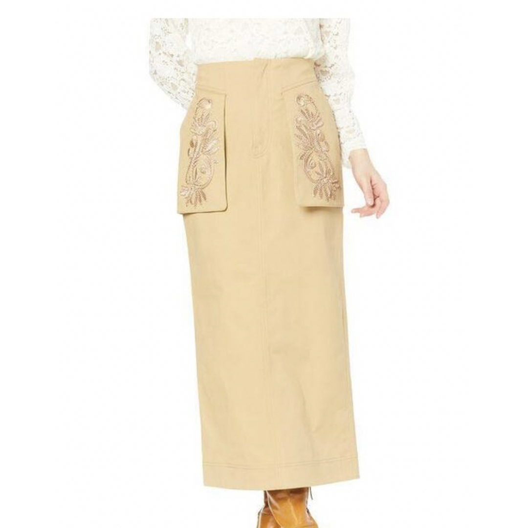 Lily Brown(リリーブラウン)のリリーブラウン　フラップタイトスカート レディースのスカート(ロングスカート)の商品写真