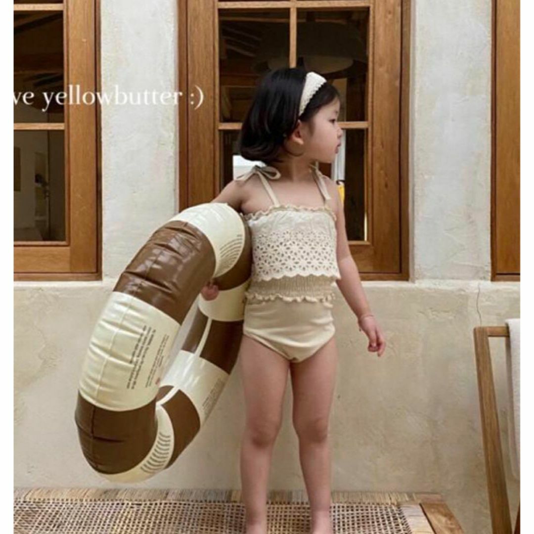 韓国子供服 水着 kids lace swimwear 120  サングラス キッズ/ベビー/マタニティのキッズ服女の子用(90cm~)(水着)の商品写真