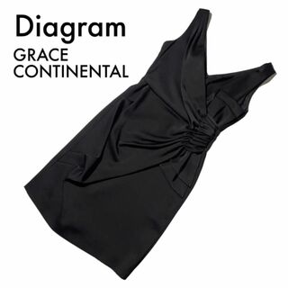 グレースコンチネンタル(GRACE CONTINENTAL)のダイアグラム グレースコンチネンタル ワンピース リボン ドレス フォーマル 黒(その他ドレス)
