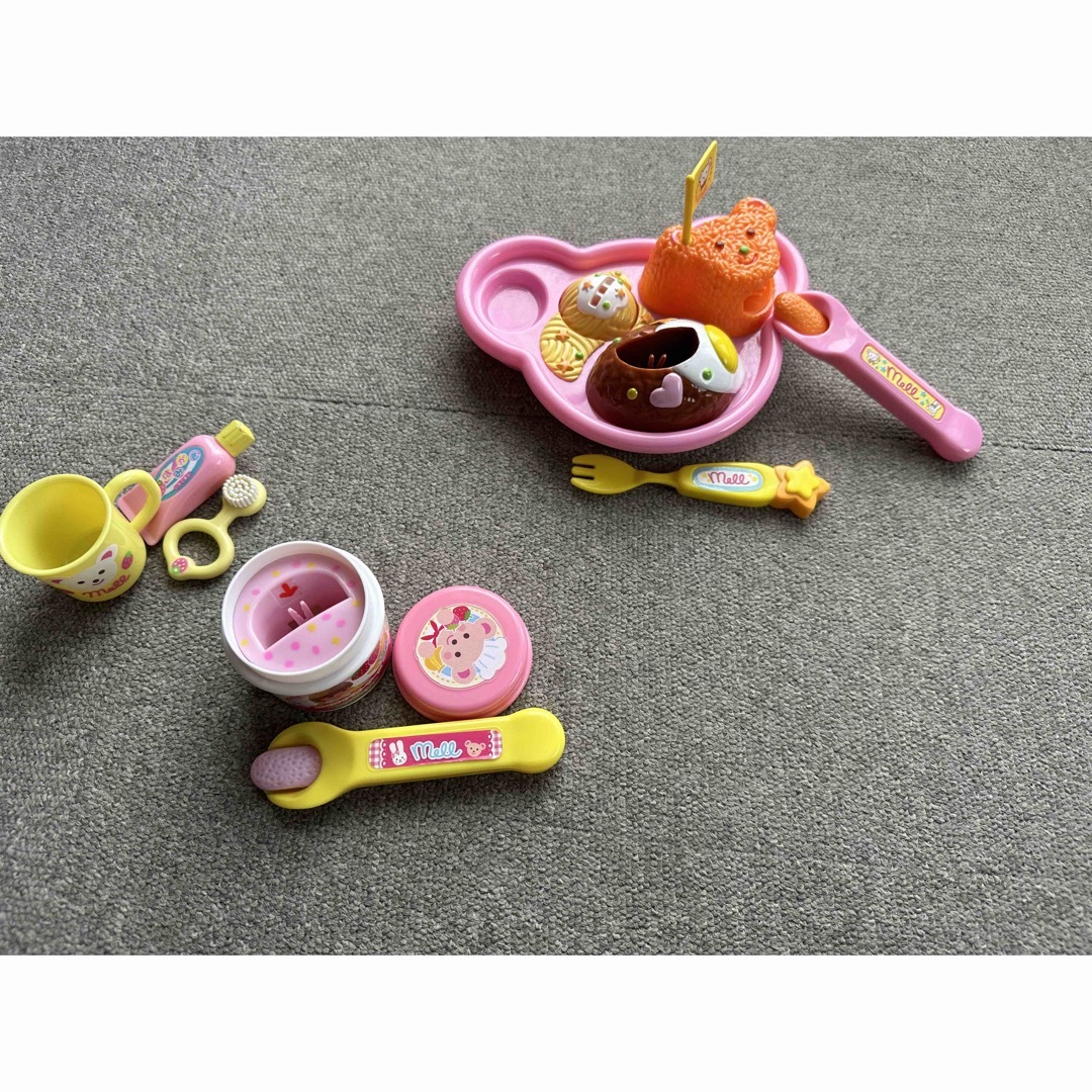 メルちゃん　ランチプレート　歯ブラシセット　ベビーフード キッズ/ベビー/マタニティのおもちゃ(知育玩具)の商品写真