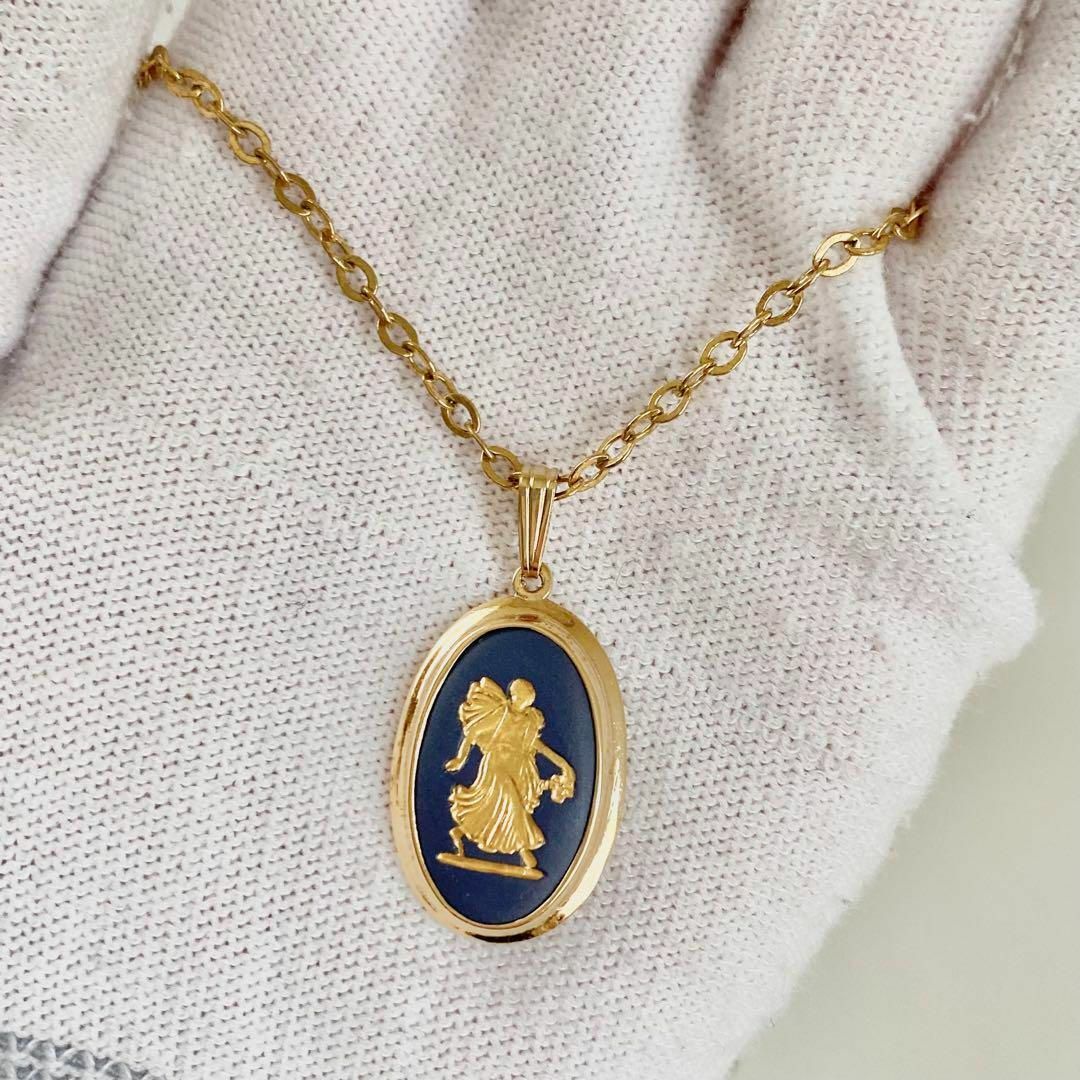 WEDGWOOD(ウェッジウッド)の美品　WEDGWOOD ウェッジウッド　ジャスパーウェア　ペンダント　ネックレス レディースのアクセサリー(ネックレス)の商品写真