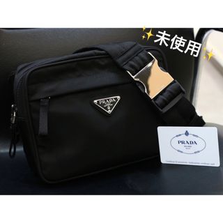 PRADA - 未使用!PRADA☆ナイロンボディバッグ/ウエストバッグ/黒の
