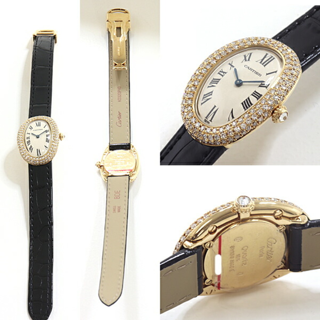 Cartier カルティエ レディース腕時計 ベニュワール 1920 W1506056 アフター3重ダイヤベゼル アイボリー文字盤 クォーツ 2
