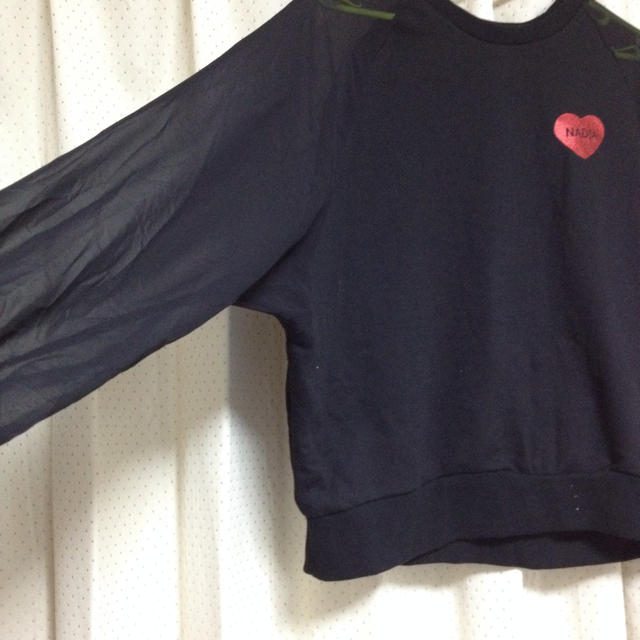 NADIA(ナディア)のシースルー♡スウェット レディースのトップス(Tシャツ(長袖/七分))の商品写真