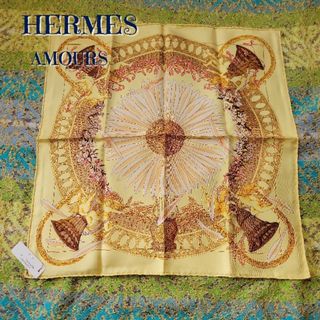 エルメス(Hermes)のタグ付き　未使用　レア　稀少　HERMES　エルメス　シルク　スカーフ　カレ45(バンダナ/スカーフ)