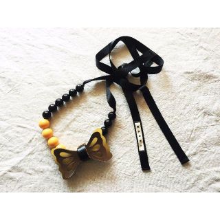 マルニ(Marni)の美品☆MARNI マルニ☆蝶々のネックレス　リボン(ネックレス)