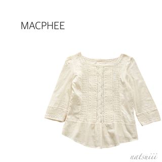 MACPHEE トップス　トゥモローランド　レース網トップス