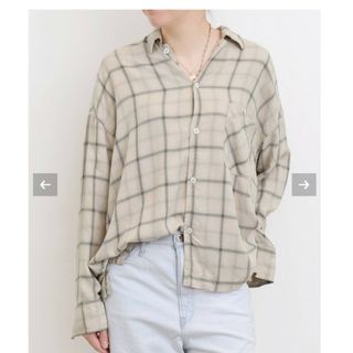 アパルトモンドゥーズィエムクラス(L'Appartement DEUXIEME CLASSE)のL'Appartement レミレリーフ CHECK 2WAY SHIRT(シャツ/ブラウス(長袖/七分))