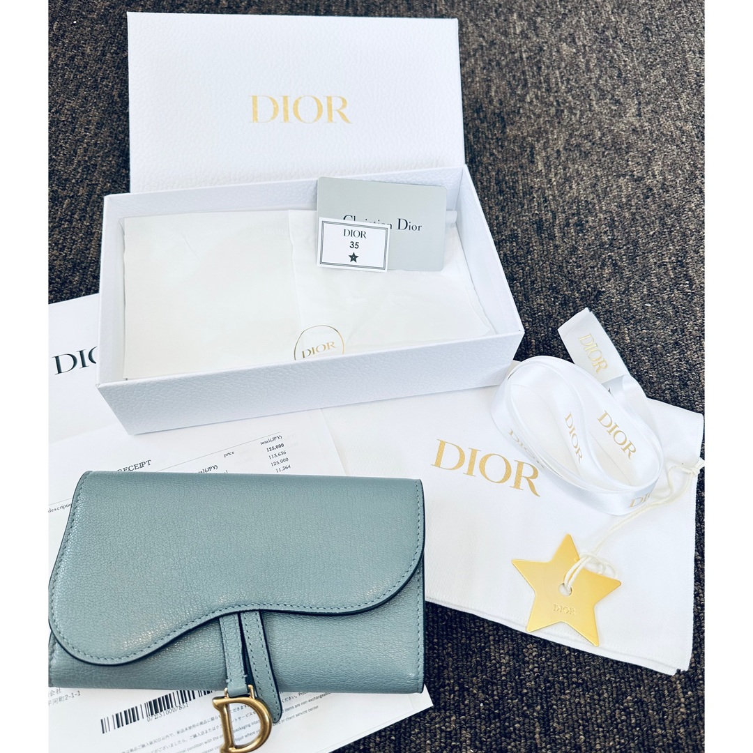 財布Dior 長財布　ディオール　　サドル　スリムウォレット　極美品