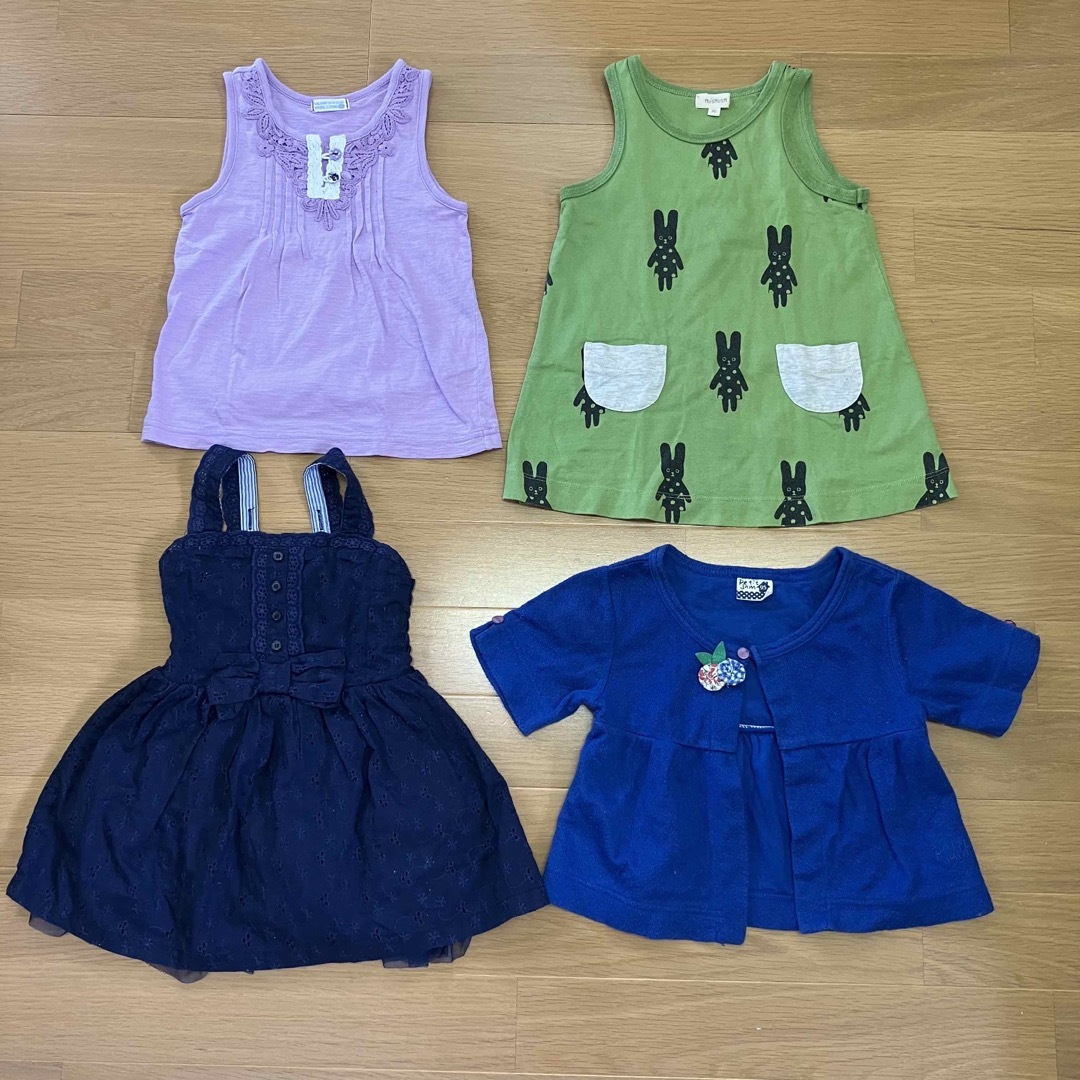 Disney(ディズニー)の女の子用 夏服まとめ売り90㎝〜100㎝ 16点セット キッズ/ベビー/マタニティのキッズ服女の子用(90cm~)(Tシャツ/カットソー)の商品写真