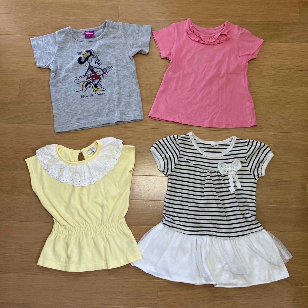 Disney(ディズニー)の女の子用 夏服まとめ売り90㎝〜100㎝ 16点セット キッズ/ベビー/マタニティのキッズ服女の子用(90cm~)(Tシャツ/カットソー)の商品写真