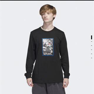 マークゴンザレス(Mark Gonzales)の【新品L】adidas originals マークゴンザレス長袖Tシャツ(グラ)(Tシャツ/カットソー(七分/長袖))
