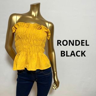 【2748】RONDEL BLACK シャーリング ベアトップ(ベアトップ/チューブトップ)