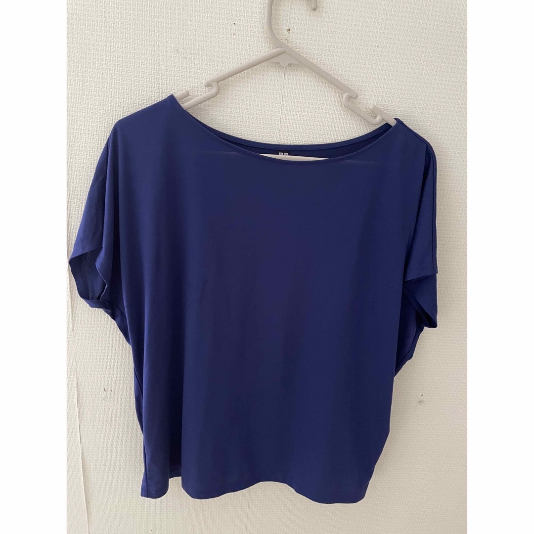 UNIQLO(ユニクロ)のUNIQLO ドレープクールネックＴ レディースのトップス(Tシャツ(半袖/袖なし))の商品写真
