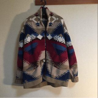 ポロラルフローレン(POLO RALPH LAUREN)の美品 POLO COUNTRY ハンドニット ガウン(ニット/セーター)