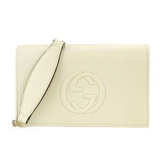 グッチ(Gucci)の新品 グッチ GUCCI ショルダーバッグ ソーホー アイボリー(ショルダーバッグ)