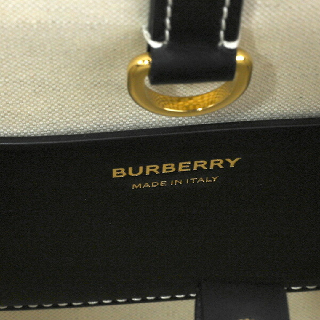 BURBERRY(バーバリー)の新品 バーバリー BURBERRY ショルダーバッグ ミニトート ナチュラル/ブラック レディースのバッグ(ショルダーバッグ)の商品写真