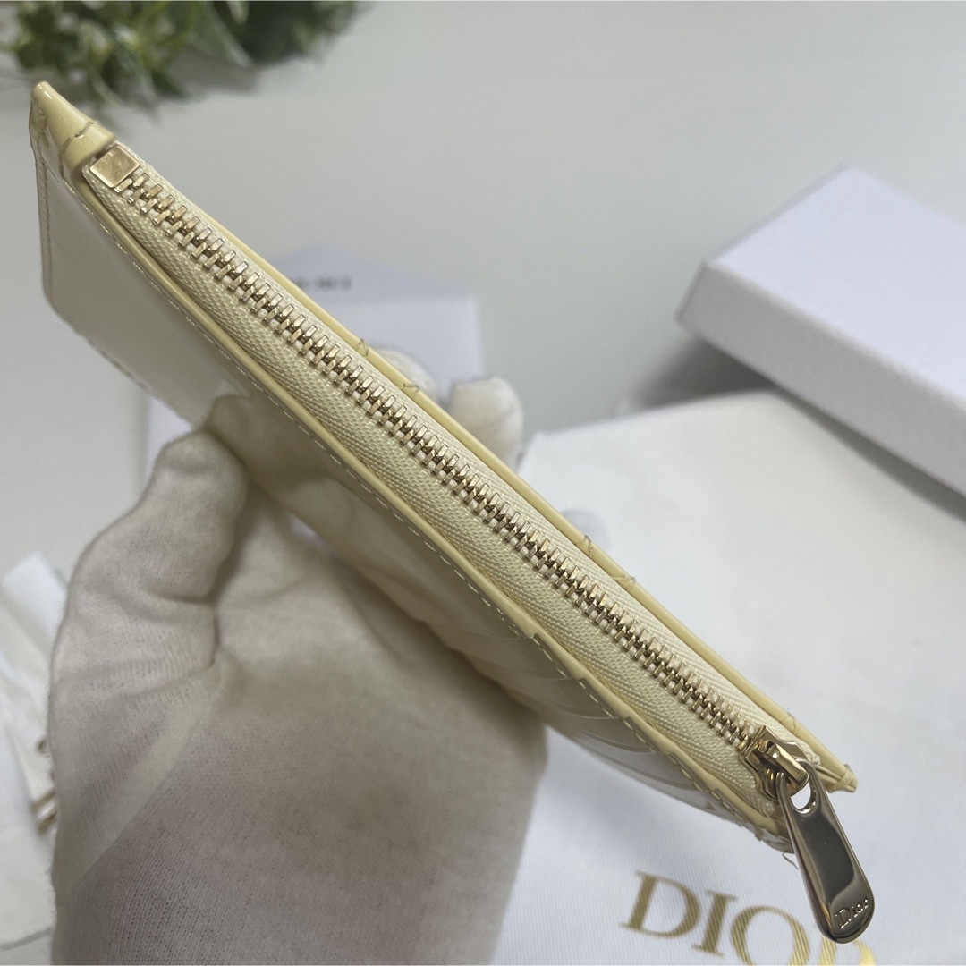 ★美品ディオール 日本限定 LADY DIOR スモール ジップ カードホルダー