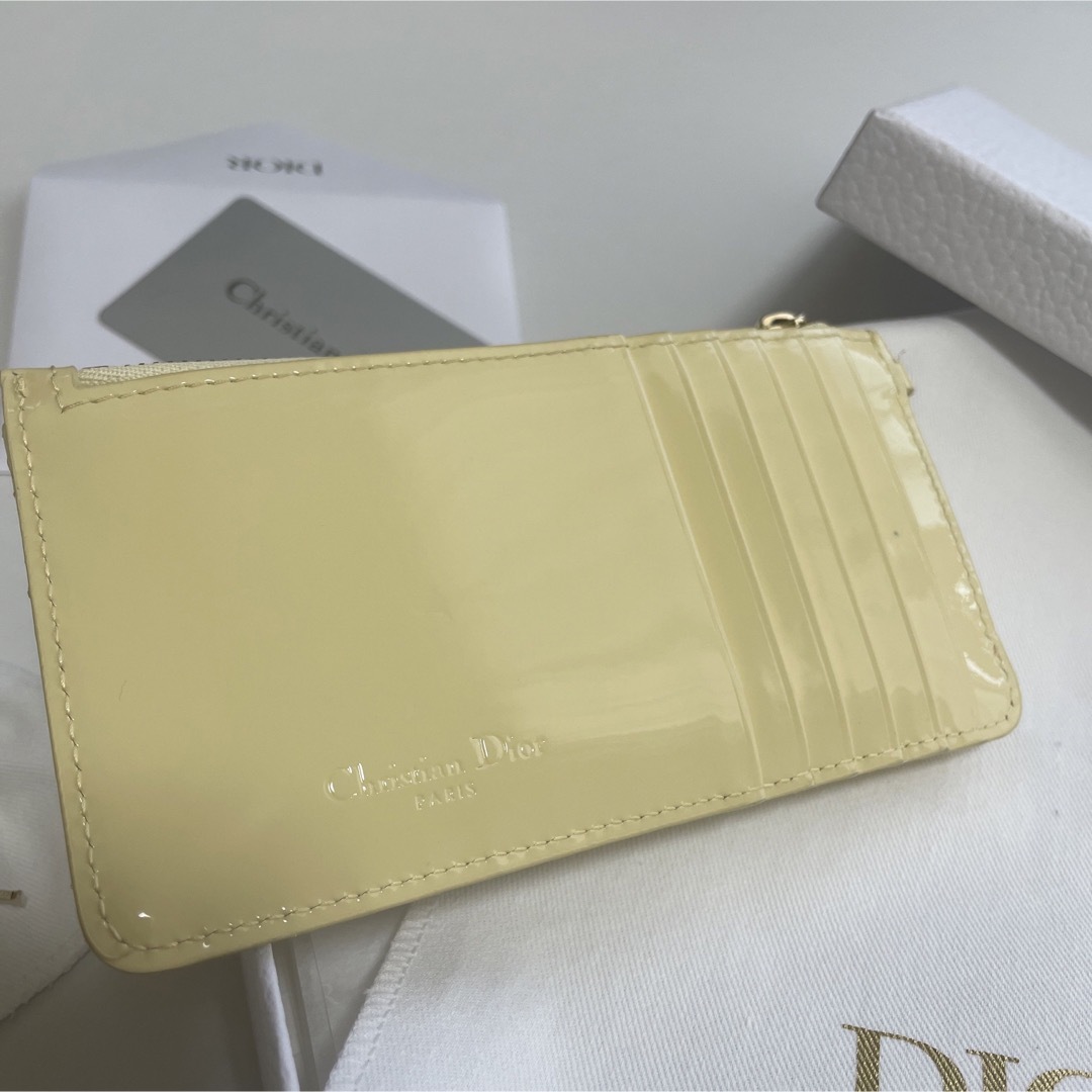 ★美品ディオール 日本限定 LADY DIOR スモール ジップ カードホルダー
