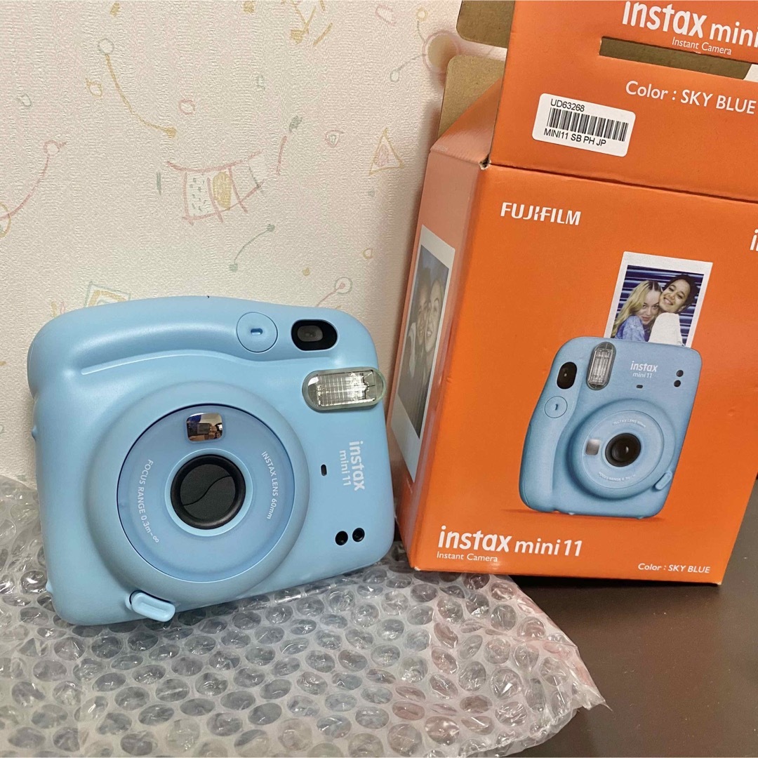 instax mini 11 チェキ スカイブルー