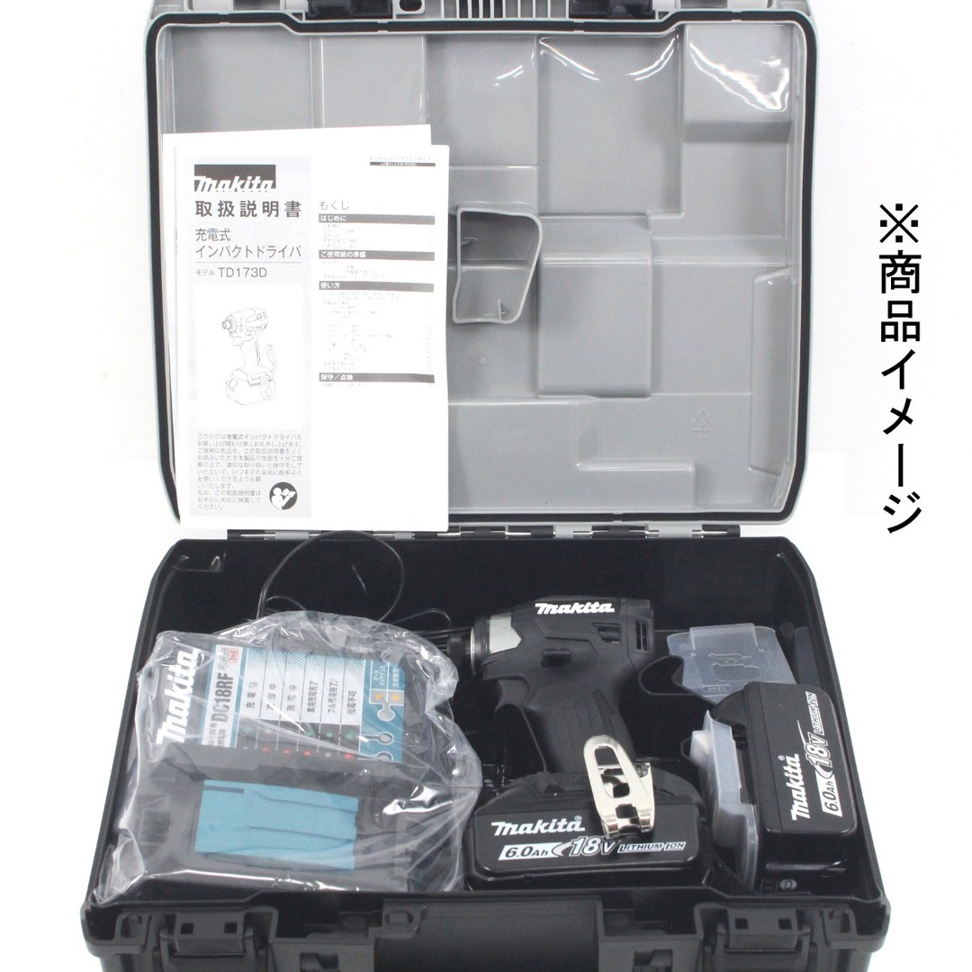 Makita(マキタ)の$$MAKITA マキタ 充電式インパクトドライバ TD173DRGXB ブラック 18V 6.0Ah 未開封・ インテリア/住まい/日用品のインテリア/住まい/日用品 その他(その他)の商品写真