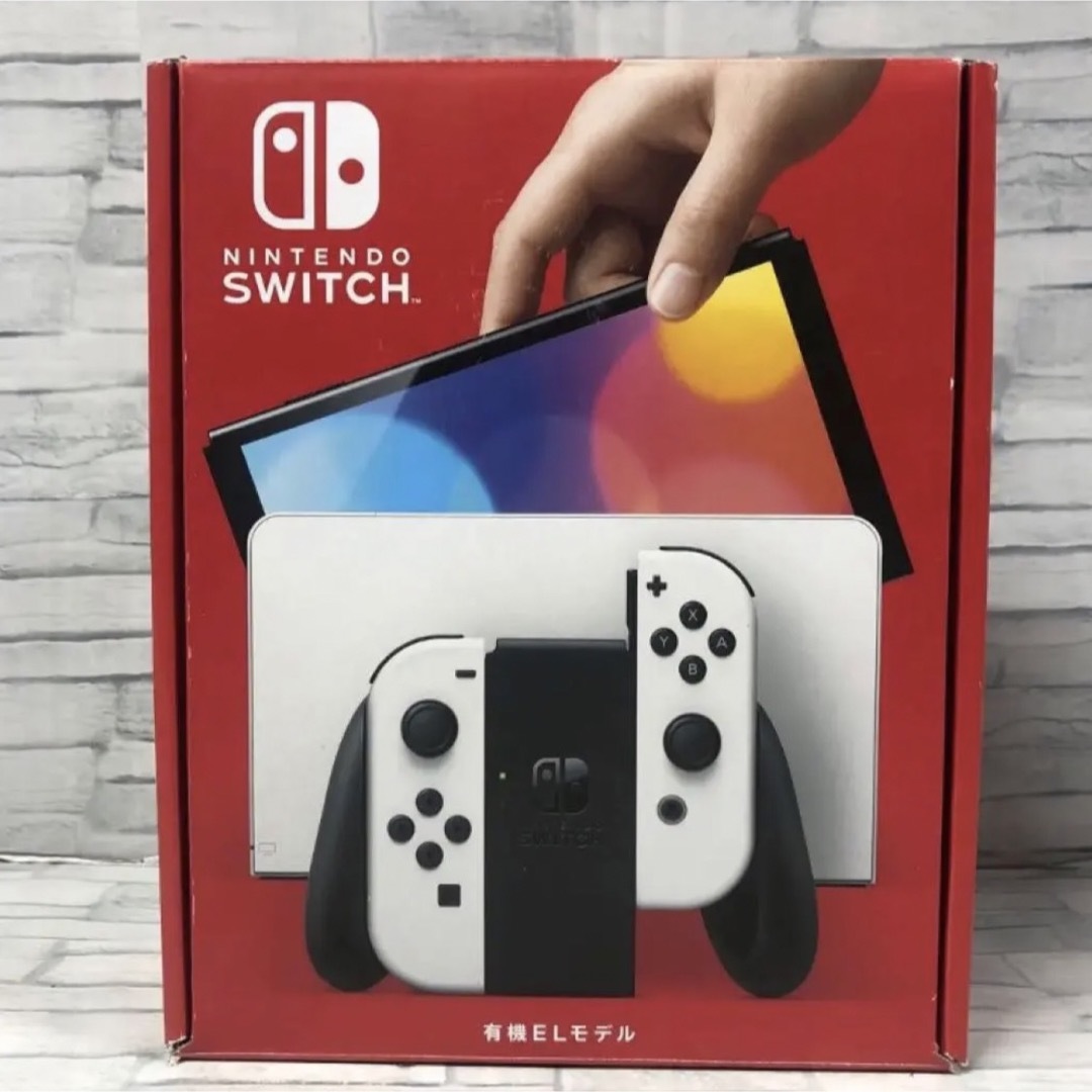 Nintendo Switch(ニンテンドースイッチ)の新品未使用♪任天堂スイッチ 有機ELモデル Joy-Con ホワイト エンタメ/ホビーのゲームソフト/ゲーム機本体(家庭用ゲーム機本体)の商品写真