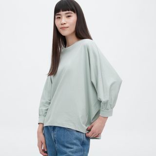 ユニクロ(UNIQLO)の【りんご様専用】ユニクロ スムースコットン ボリュームスリーブT XL 2点(Tシャツ(長袖/七分))