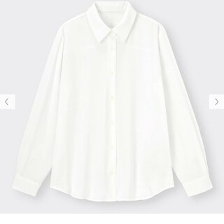 ジーユー(GU)のドレープシャツ(長袖)　XL(シャツ/ブラウス(長袖/七分))