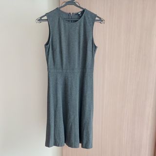 ユニクロ(UNIQLO)の150-160 S　ユニクロ　ワンピース　グレー(ミニワンピース)