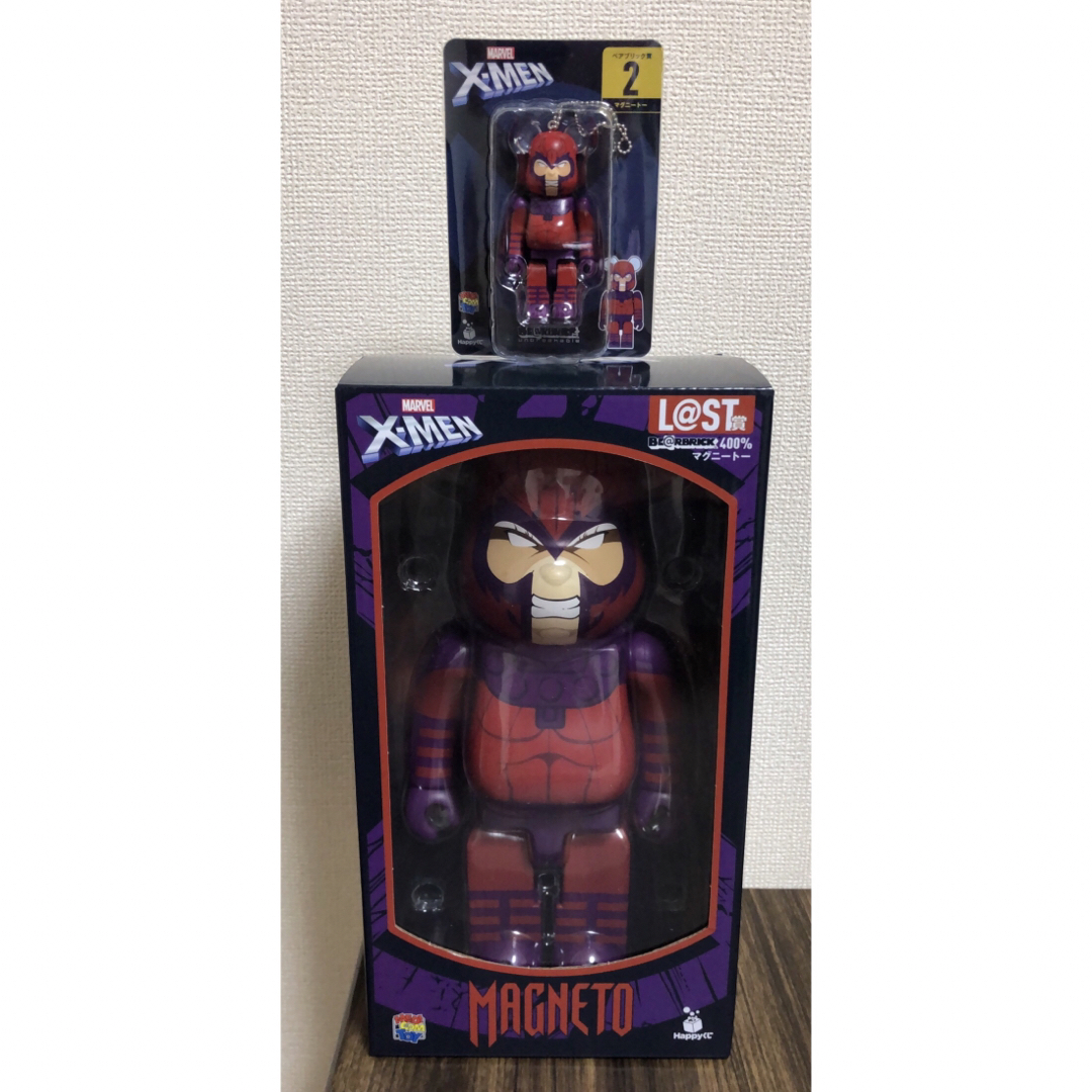 MARVEL - Happyくじ X-MEN BE@RBRICK 100%&400%マグニートーの MARVEL - Happyくじ X-MEN BE@RBRICK 100%&400%マグニートーの