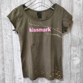 キスマーク(kissmark)の【キスマーク】＊Tシャツ＊Lサイズ＊カーキ色(Tシャツ(半袖/袖なし))