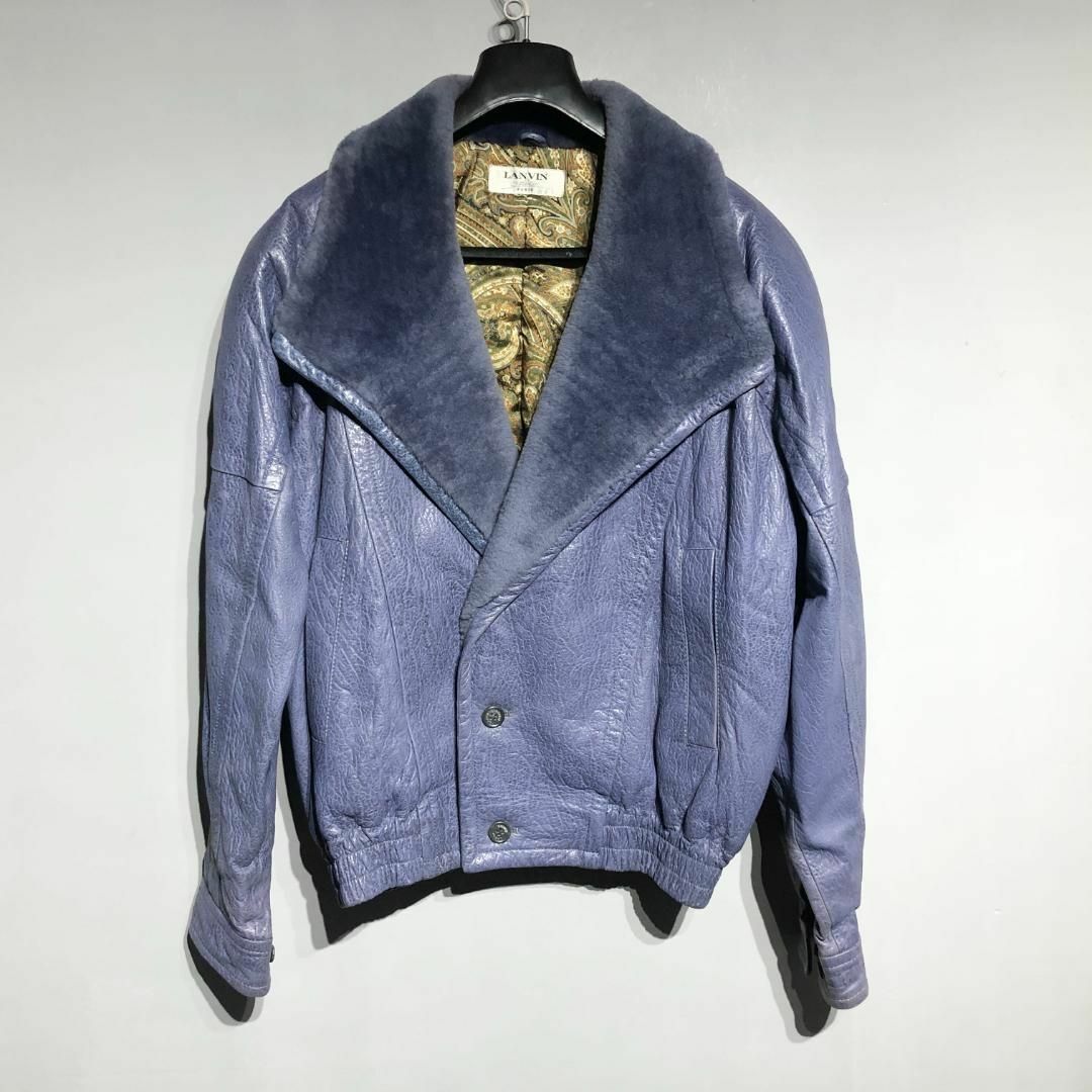 LANVIN ランバン ライダース ムートンジャケット - アウター LANVIN ランバン ライダース ムートンジャケット - アウター