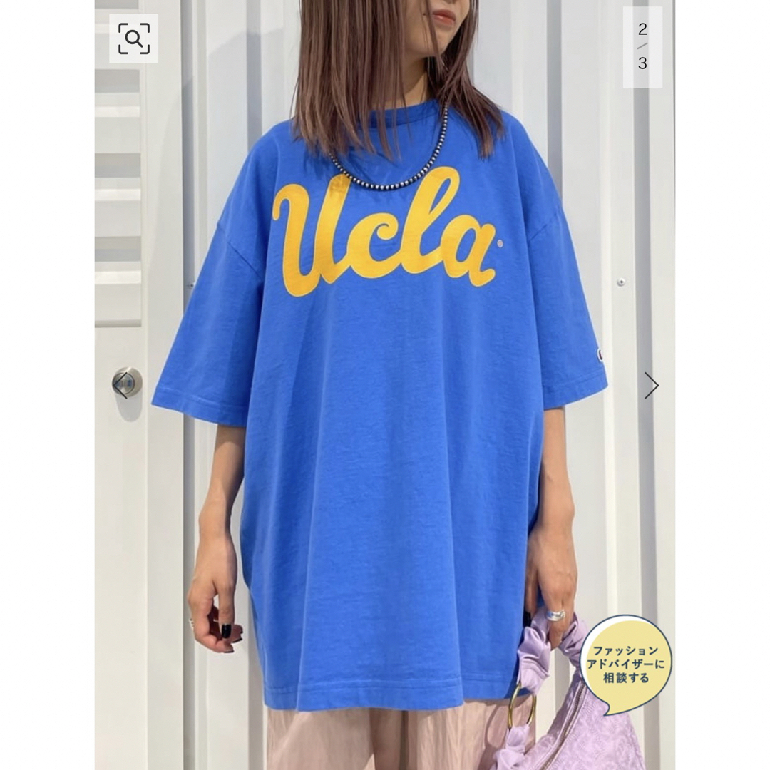 Champion(チャンピオン)の【新品】Champion T1011 カレッジtシャツ UCLA ラバープリント メンズのトップス(Tシャツ/カットソー(半袖/袖なし))の商品写真