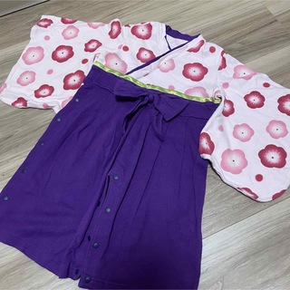 ベルメゾン(ベルメゾン)のベビー袴　90サイズ　紫(和服/着物)