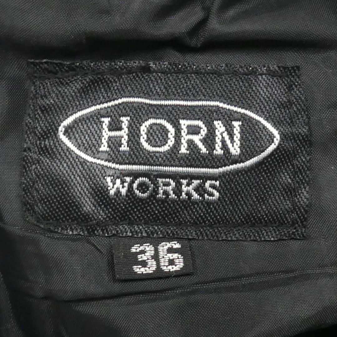 HORN WORKS - レザーパンツ バイク 本革 ホーンワークス メンズ W36 黒