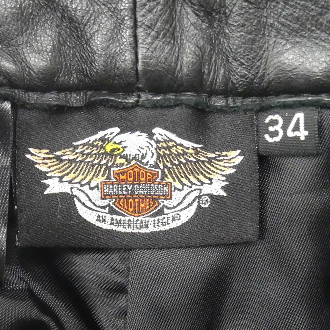 HARLEYーDAVIDSON/ハーレーダビッドソン レザーパンツW34-