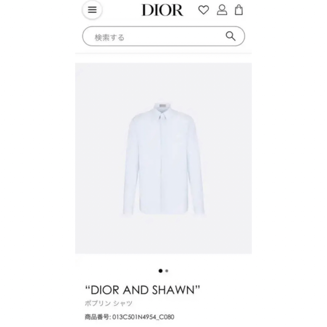 dior ✖︎ stussy コラボシャツ