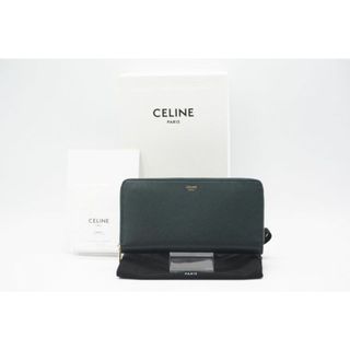 未使用品 CELINE ラージジップウォレット カーキ 156