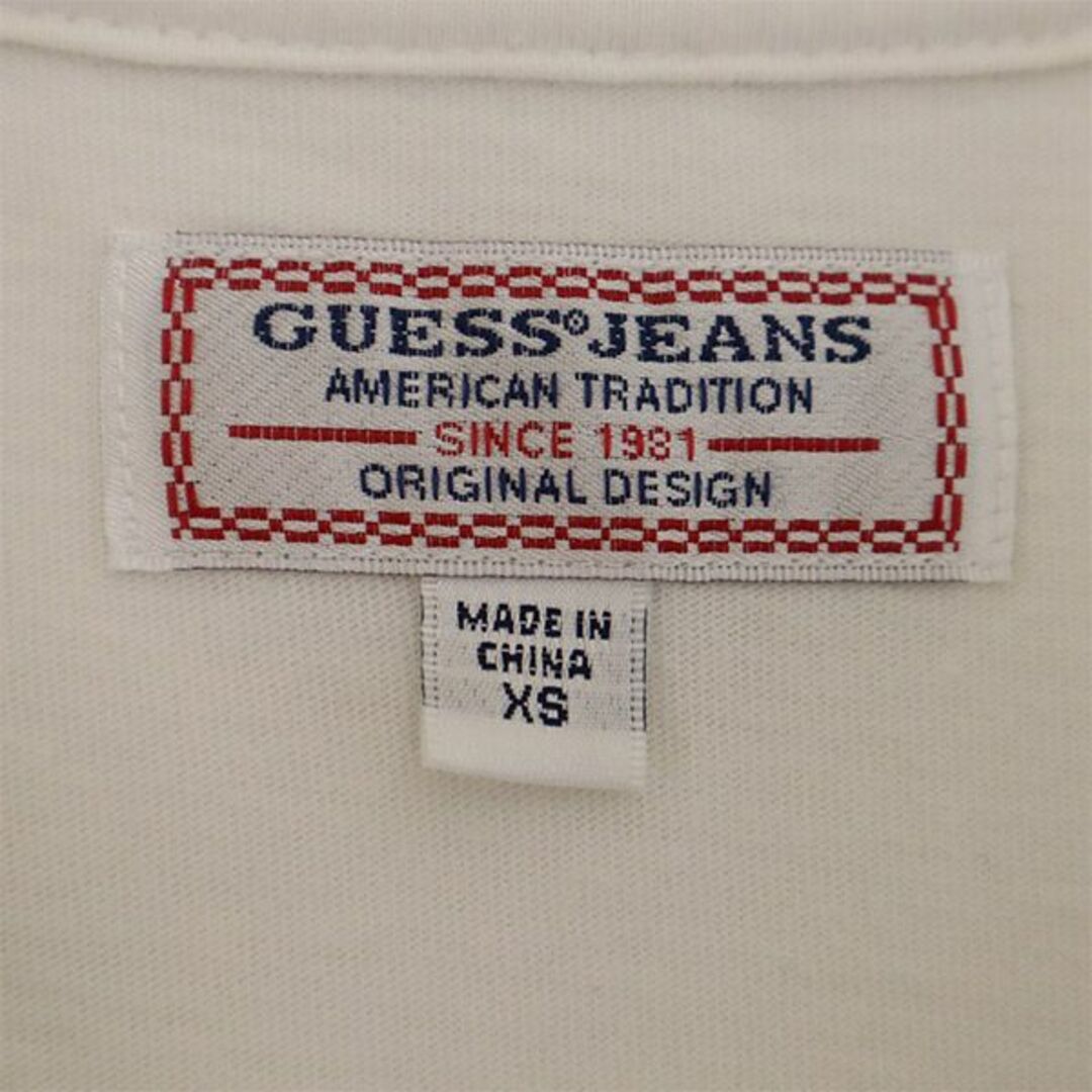 GUESS(ゲス)のゲス ロゴ プリント 半袖 Tシャツ XS ホワイト GUESS メンズ 【中古】  【230627】 メール便可 メンズのトップス(Tシャツ/カットソー(半袖/袖なし))の商品写真