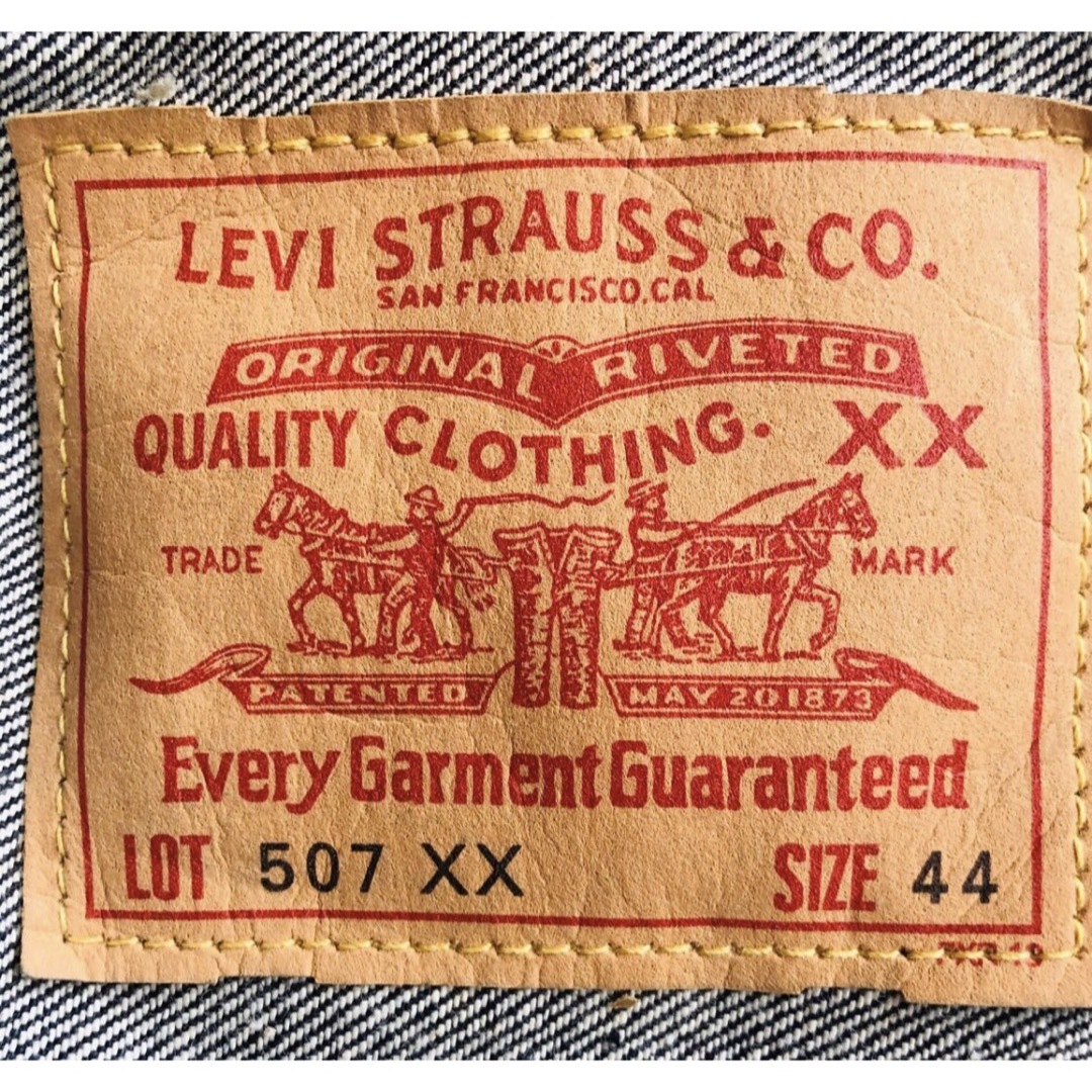 Levi's(リーバイス)のリーバイス バレンシア 507XX セカンド 44 米国製 デニムジャケット  メンズのジャケット/アウター(Gジャン/デニムジャケット)の商品写真