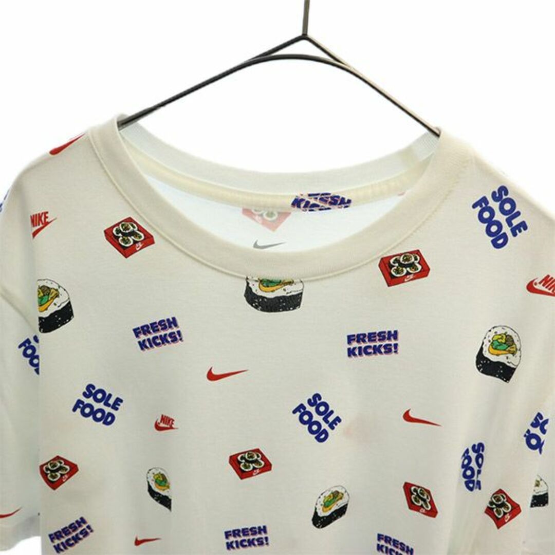 90s NIKE 半袖Tシャツ ホワイト スウッシュ ロゴプリント M