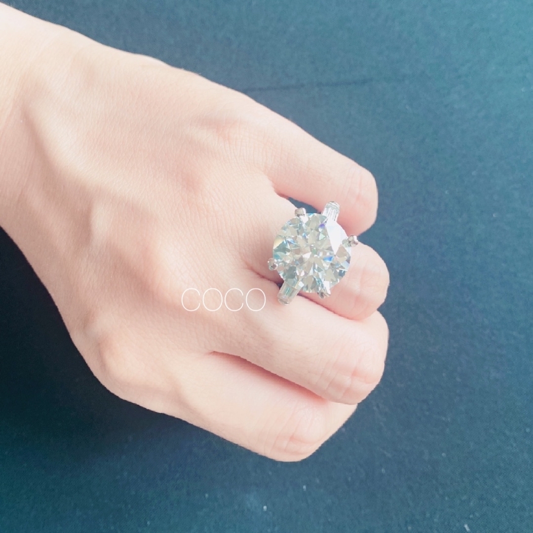 最高級人工ダイヤモンド 15.01ct リング sona-