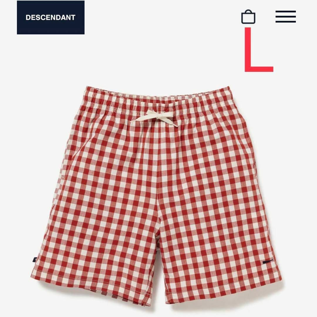 DESCENDANT SHORE GINGHAM SHORTS L