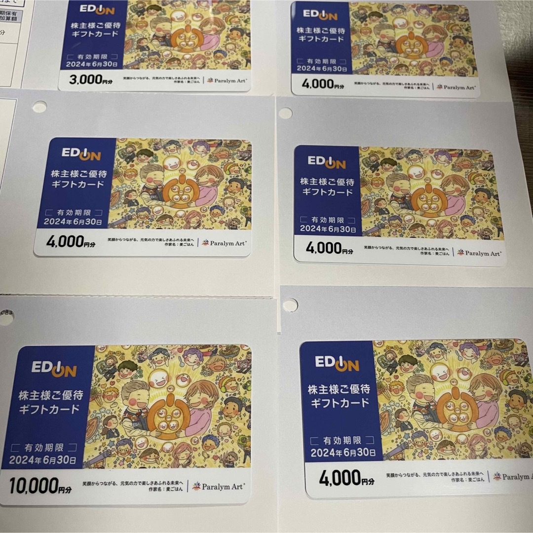 【22,000円分】エディオン　株主優待カードチケット