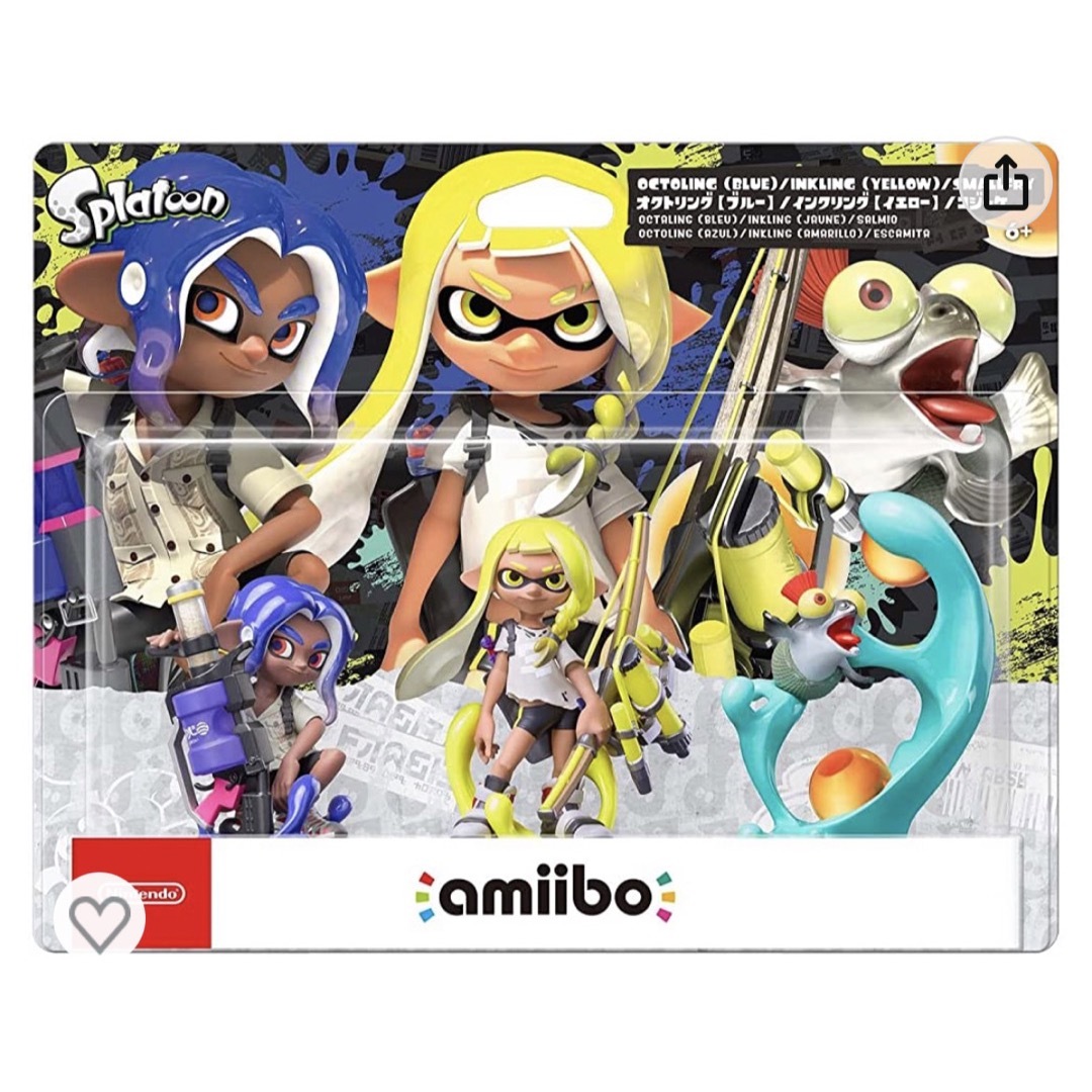 ゲームキャラクタースプラトゥーン　amiibo 3体セット