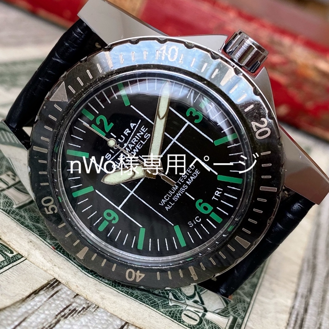 【2本セット】シクラ SEIKO5 メンズ腕時計 ブラック ヴィンテージ