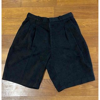 黒×黒　チェッカー柄ショートパンツ(ショートパンツ)