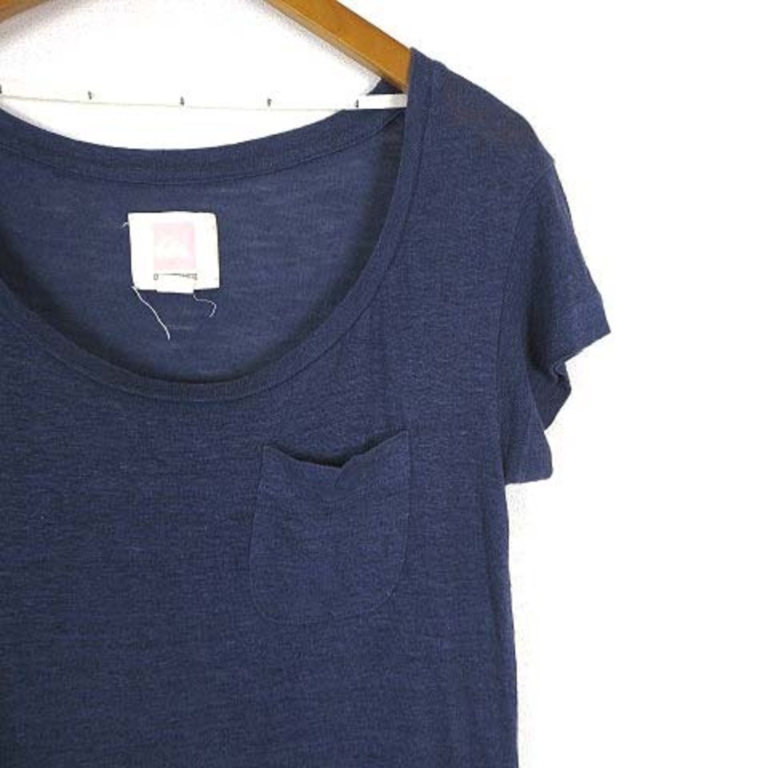 クイックシルバー カットソー Tシャツ ロゴ ラウンドネック 半袖 XS 紺 レディースのトップス(カットソー(半袖/袖なし))の商品写真